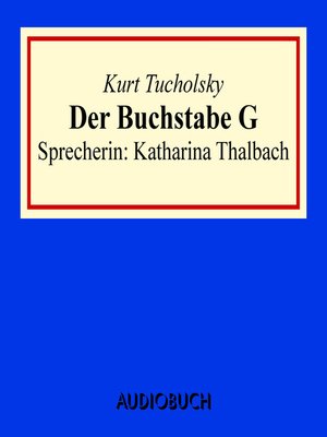 cover image of Der Buchstabe G